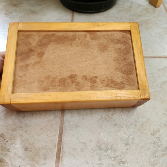 Handmade Wooden Jewelry Watch Trinket Box - Picture 3 of 3